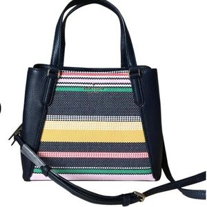 JacksonBoardwalk Stripe Triple Compartment Satchel